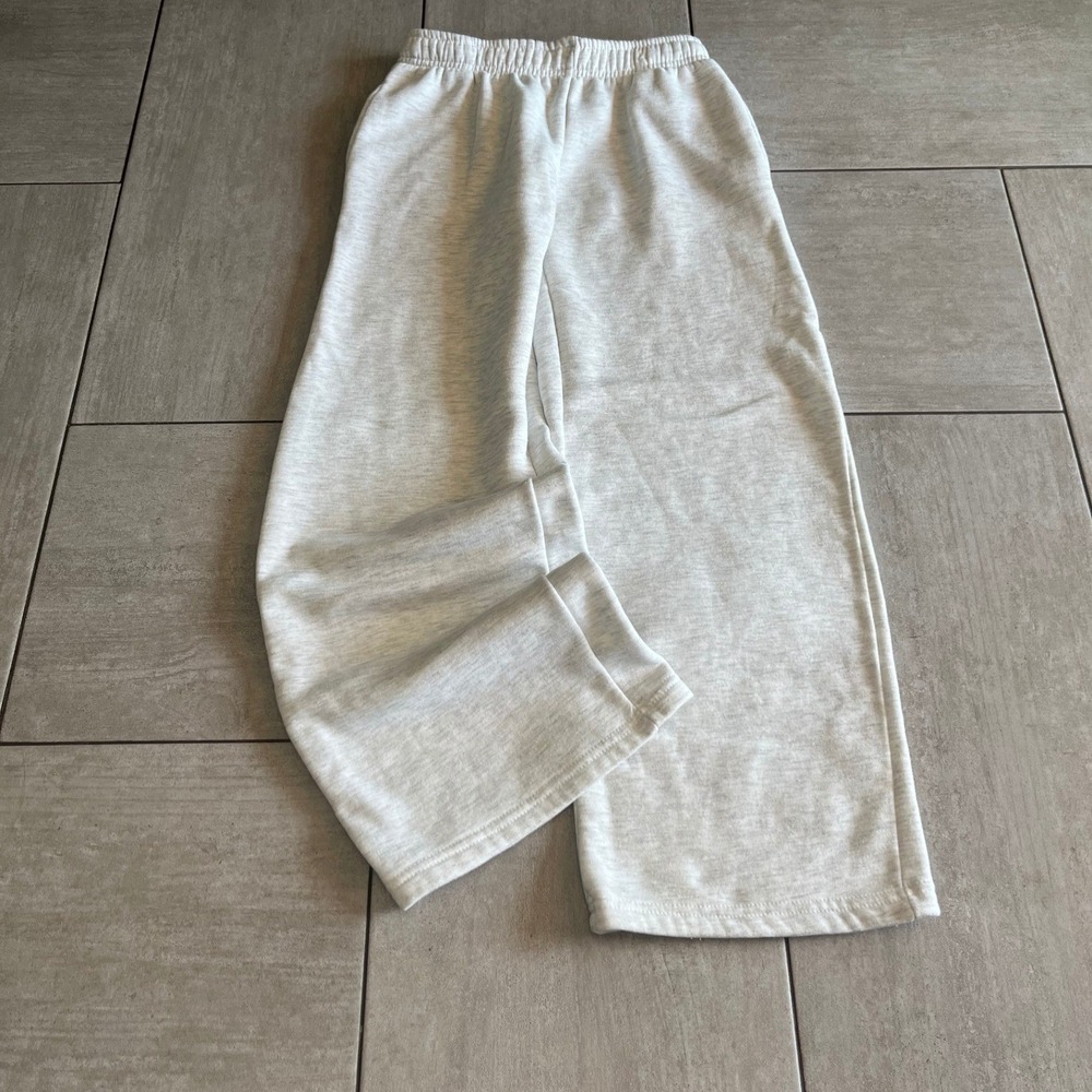 Urban Weekend Light Gray Heather Wide Leg Sweatpants 27 Waist PA098